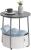 VASAGLE Masuta de cafea rotunda cu cos de stofa, stil modern, 45x50cm, gri Household NewTrend