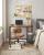 VASAGLE Birou cu 2 rafturi pe stanga sau dreapta, cadru din otel, 50x100x75cm, industrial, maro rustic si negru Household NewTrend