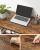 VASAGLE Birou cu 2 rafturi pe stanga sau dreapta, cadru din otel, 50x100x75cm, industrial, maro rustic si negru Household NewTrend