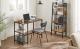 VASAGLE Birou cu 2 rafturi pe stanga sau dreapta, cadru din otel, 50x100x75cm, industrial, maro rustic si negru Household NewTrend