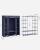 SONGMICS Garderoba din material textil, dulap portabil, cu rafturi si sina de agatat, 150x45x175cm, albastru Household NewTrend