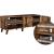 VASAGLE Comoda pentru TV, cu 2 usi si 2 rafturi deschise, 40x140x50cm, maro rustic Household NewTrend
