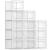 SONGMICS Cutii de pantofi, set de 12 organizatoare stivuibile, structura rezistenta ABS, 35x25x19cm, transparent Household NewTrend