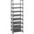 SONGMICS Raft de depozitare pantofi pe 8 niveluri, metal, instalare modulara, 28x46x145cm, negru Household NewTrend