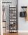 SONGMICS Raft de depozitare pantofi pe 10 niveluri, metal, instalare modulara, 28x45x173cm, negru Household NewTrend
