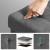SONGMICS Taburet pliabil cu sezut moale, spatiu de depozitare, maxim 300kg, 76x38x40cm, gri inchis Household NewTrend