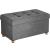 SONGMICS Taburet pliabil cu sezut moale, spatiu de depozitare, maxim 300kg, 76x38x40cm, gri inchis Household NewTrend