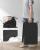 SONGMICS Cos de rufe cu 3 saci detasabili, structura metalica pe roti, 3x44L, 77x41x82cm, negru Household NewTrend