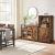 VASAGLE Dulap de depozitare tip bufet, cu 3 usi, stil industrial, 110x33x75cm, maro rustic si negru Household NewTrend