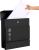 SONGMICS Cutie postala de exterior, pentru gard sau perete, din otel zincat, cu incuietoare, 37x11x37cm, negru Household NewTrend