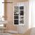 SONGMICS Dulap de bijuterii cu oglinda, montare pe perete, incuietoare, 37x10x120cm, alb Household NewTrend