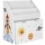 SONGMICS Organizator de jucarii si carti pentru copii, multifunctional, cutie detasabila cu roti, 63x30x70cm, alb Household NewTrend