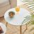 VASAGLE Masa de cafea, set de 2 bucati, picioare din lemn si blat MDF, design minimalist scandinav, 45x50cm si 35x35cm, alb Household NewTrend
