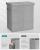 SONGMICS Cos de rufe textil, pliabil, 2 compartimente, saci detasabili, 142L, 60x36x66cm, gri Household NewTrend