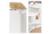 SONGMICS Cos de rufe din bambus, pliabil, cu captuseala detasabila lavabila, 72L, 40x30x60cm, alb Household NewTrend