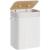 SONGMICS Cos de rufe din bambus, pliabil, cu captuseala detasabila lavabila, 72L, 40x30x60cm, alb Household NewTrend