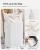 SONGMICS Cos de rufe din bambus, pliabil, cu captuseala detasabila lavabila, 72L, 40x30x60cm, alb Household NewTrend