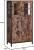 VASAGLE Dulap multifunctional pentru baie, stil industrial, 60x30x108cm, maro rustic si negru Household NewTrend