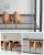 SONGMICS Raft de depozitare pantofi, pe 8 nivele, cu polite reglabile, pentru 32-40 de perechi, 31x92x163cm, gri Household NewTrend