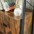 VASAGLE Biblioteca tip scara, cu dulap si 4 rafturi din MDF, stil industrial, 34x56x172cm, maro rustic si negru Household NewTrend