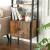 VASAGLE Biblioteca tip scara, cu dulap si 4 rafturi din MDF, stil industrial, 34x56x172cm, maro rustic si negru Household NewTrend