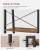 VASAGLE Biblioteca tip scara, cadru otel cu 5 polite din MDF, stil industrial, 56x34x172cm, maro rustic si negru Household NewTrend