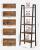VASAGLE Biblioteca tip scara, cadru otel cu 5 polite din MDF, stil industrial, 56x34x172cm, maro rustic si negru Household NewTrend