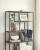 VASAGLE Biblioteca cu forma geometrica, pe 6 nivele, stil industrial, 30x80x180cm, maro rustic si negru Household NewTrend