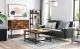 VASAGLE Biblioteca tip scara, cadru otel cu 4 polite din MDF, stil industrial, 56x34x138cm, maro rustic si negru Household NewTrend