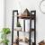 VASAGLE Biblioteca tip scara, cadru otel cu 4 polite din MDF, stil industrial, 56x34x138cm, maro rustic si negru Household NewTrend