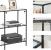 VASAGLE Masa de intrare, pe 3 nivele, blat din sticla securizata, cadru metalic, 30x100x73cm, negru Household NewTrend