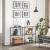 VASAGLE Masa de intrare, pe 3 nivele, blat din sticla securizata, cadru metalic, 30x100x73cm, negru Household NewTrend