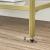 VASAGLE Masa de intrare, pe 3 nivele, blat din sticla securizata, cadru metalic, 30x130x73cm, auriu Household NewTrend