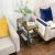 VASAGLE Masa de cafea laterala, cu 3 nivele, cadru din otel, 60x30x60cm, maro rustic Household NewTrend