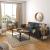 VASAGLE Masa de cafea laterala, cu 2 nivele, cadru din otel, 60x30x60cm, maro rustic Household NewTrend