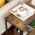 VASAGLE Masa de cafea laterala, cu 2 nivele, cadru din otel, 60x30x60cm, maro rustic Household NewTrend