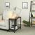 VASAGLE Masa de cafea laterala, cu 2 nivele, cadru din otel, 60x30x60cm, maro rustic Household NewTrend