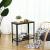 VASAGLE Masa de cafea laterala, cu 2 nivele, cadru din otel, 60x30x60cm, maro rustic Household NewTrend