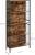 VASAGLE Biblioteca, raft cu 4 niveluri, cadru otel si polite din MDF, 74x30x155cm, maro rustic si negru Household NewTrend
