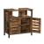 VASAGLE Dulap baie baza lavoar, cu 2 usi, 2 rafturi, 60x30x60 cm, maro rustic Household NewTrend
