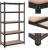 SONGMICS Raft de depozitare metalic, cu rafturi din MDF, 5 polite, max. 875 kg, 180x90x40cm, negru Household NewTrend