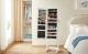 SONGMICS Oglinda de podea cu suport, design fara rama, cu spatiu de depozitare, 41x37x152cm, alb Household NewTrend