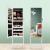 SONGMICS Oglinda de podea cu suport, design fara rama, cu spatiu de depozitare, 41x37x152cm, alb Household NewTrend