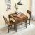 VASAGLE Masa de bucatarie sau living, extensibila, pentru spatii mici, stil industrial, 75x78x85/120cm, maro Household NewTrend