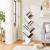 VASAGLE Biblioteca de podea cu 8 etaje, cu rafturi din lemn in forma V, 25x141x50cm, alb Household NewTrend