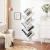 VASAGLE Biblioteca de podea cu 8 etaje, cu rafturi din lemn in forma V, 25x141x50cm, alb Household NewTrend