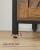 VASAGLE Comoda pentru living sau bucatarie, cu 2 usi glisante, rafturi reglabile, stil rustic, 33x100x80cm, maro si negru Household NewTrend