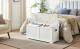 VASAGLE Banca cu spatiu de depozitare, pentru hol sau dormitor, din MDF, 40x100x46cm, alb Household NewTrend