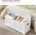 VASAGLE Banca cu spatiu de depozitare, pentru hol sau dormitor, din MDF, 40x100x46cm, alb Household NewTrend