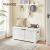 VASAGLE Banca cu spatiu de depozitare, pentru hol sau dormitor, din MDF, 40x100x46cm, alb Household NewTrend